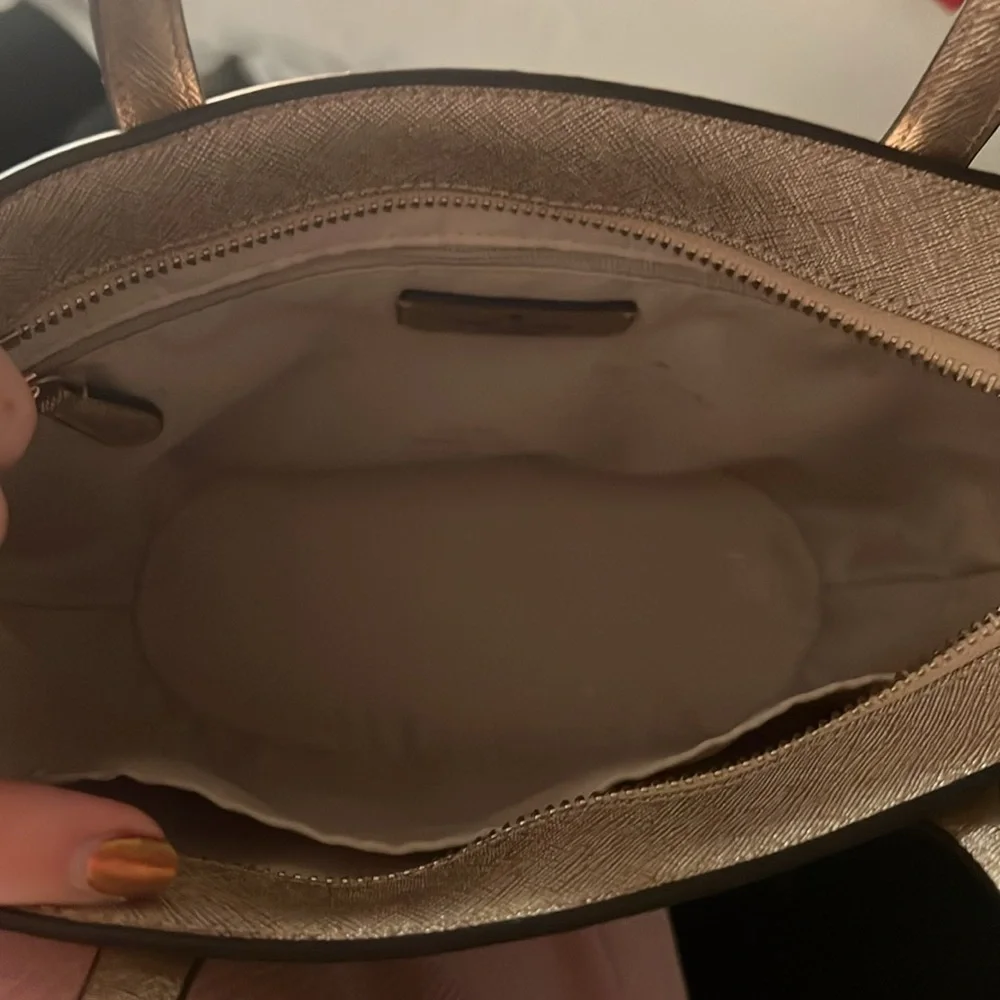 Kate Spade Tinsel Glitter Satchel- Rose Gold - Picture 6 of 8